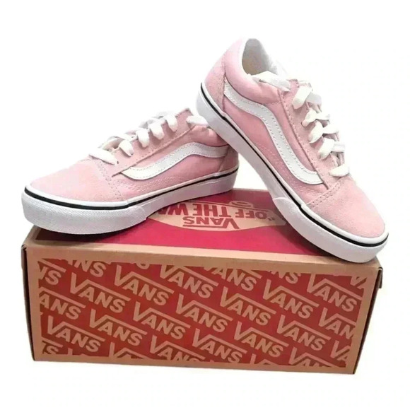 NWT Vans Kids Old Skool Shoe - Powder Pink - MultiSize - Picture 3 of 11